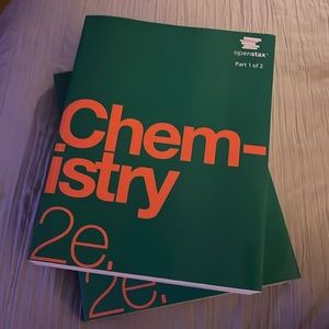Chemistry 2e Openstax Textbooks 1 and 2 (brand new and unused)
